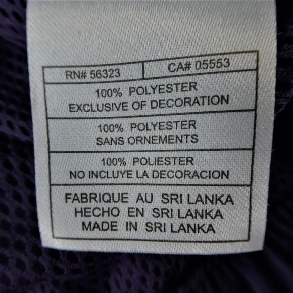 SOLD Nike 90s Windbreaker Track Purple White Striping Back Cape Mesh Lining  L - Picture 8 of 9